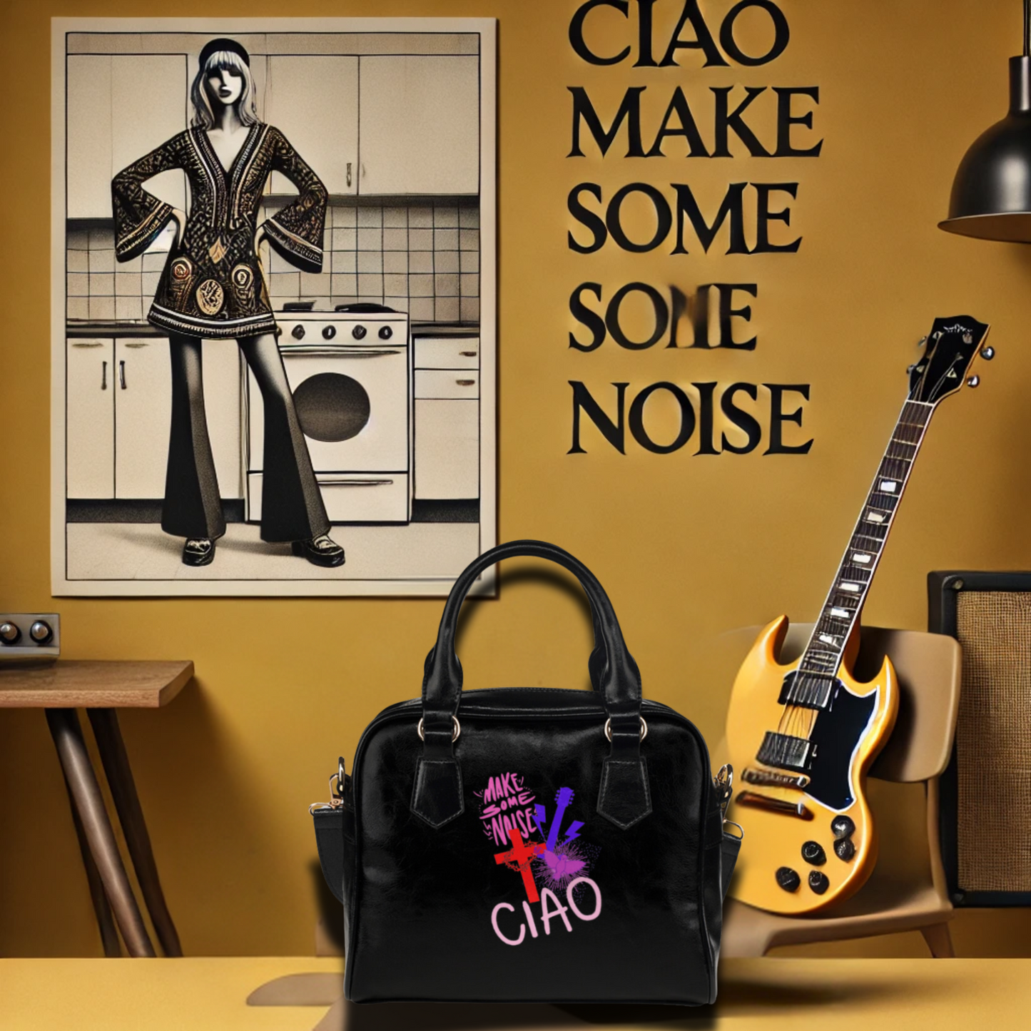 Ciao! Make Some Noise One of a Kind Vintage-Inspired Purse™  😎💖